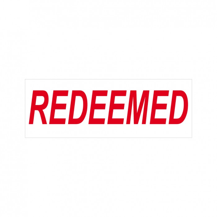 Redeemed Stock Stamp 4911/63 38x14mm