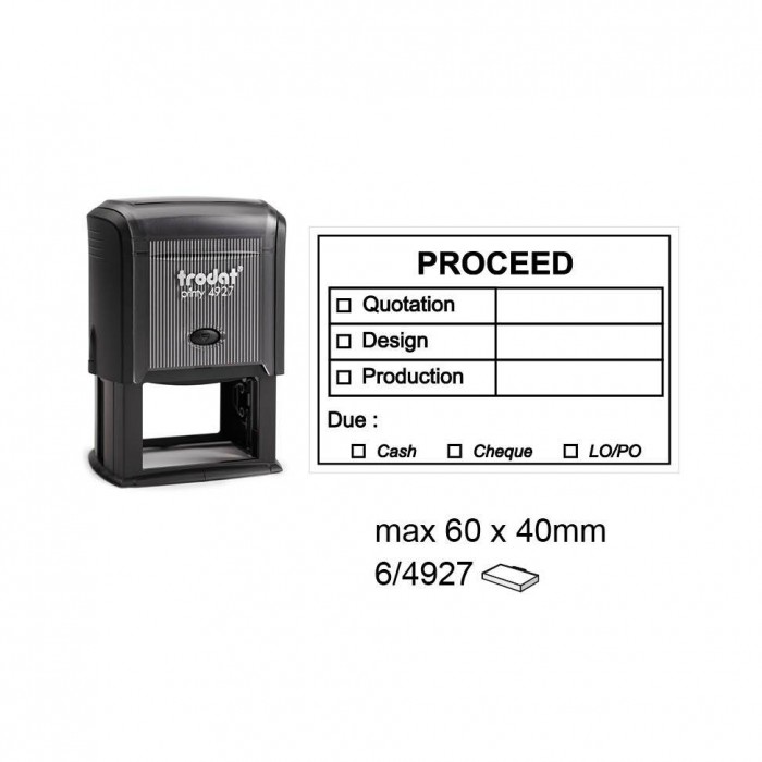 Trodat 4927 Self Inking Stamps 60x40mm