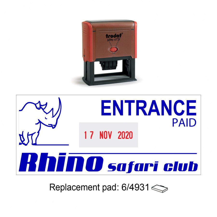 Trodat Replacement Stamp Pad - Black Ink For Printy 4931 & 4731 Self-Inking Stamps - View #8