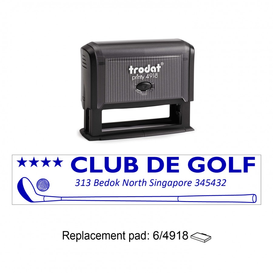Trodat Printy 4918 Self Inking Rubber Stamp - Custom Stamps