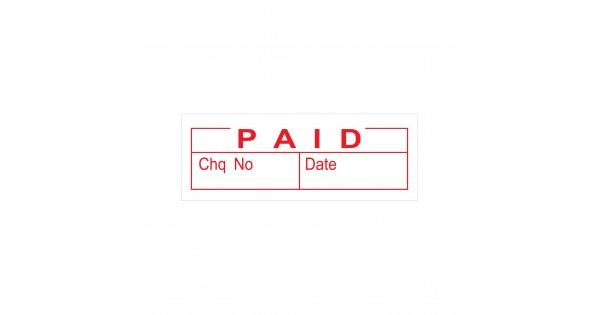 Paid Date Stock Stamp 4911/100 38x14mm | Rubber Stamps Online Singapore