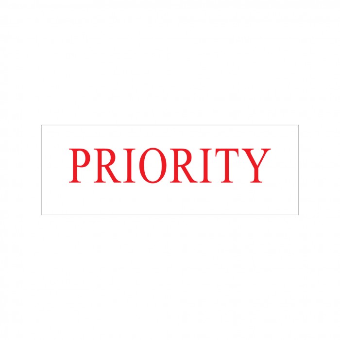 Priority Stock Stamp 4911/101 38x14mm