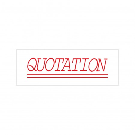 Quotation Stock Stamp 4911/102 38x14mm