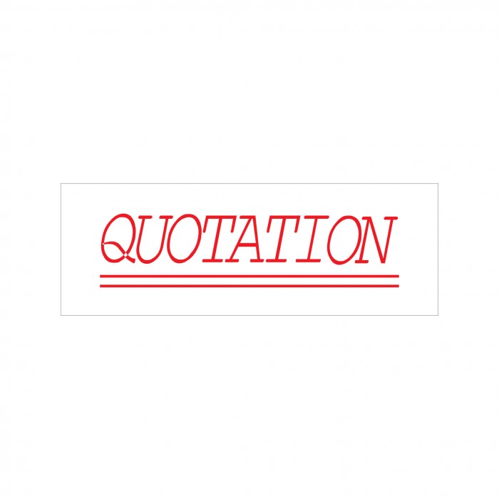 Quotation Stock Stamp 4911/102 38x14mm