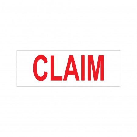 Claim Stock Stamp 4911/112 38x14mm
