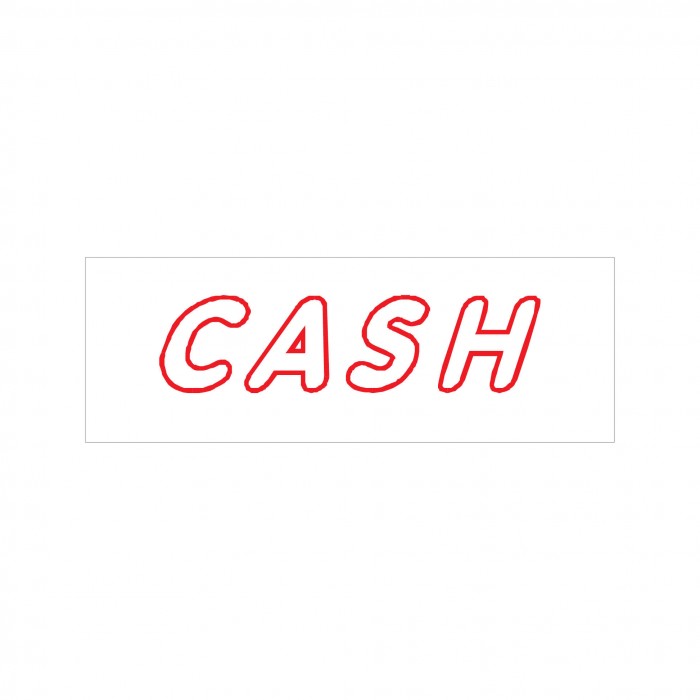 Cash Stock Stamp 4911/115 38x14mm
