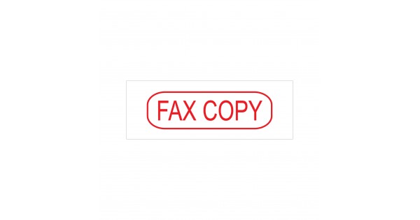 Fax Copy Stock Stamp 4911/138 38x14mm | Rubber Stamps Online Singapore