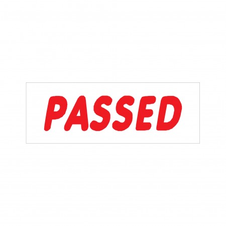 Passed Stock Stamp 4911/146 38x14mm
