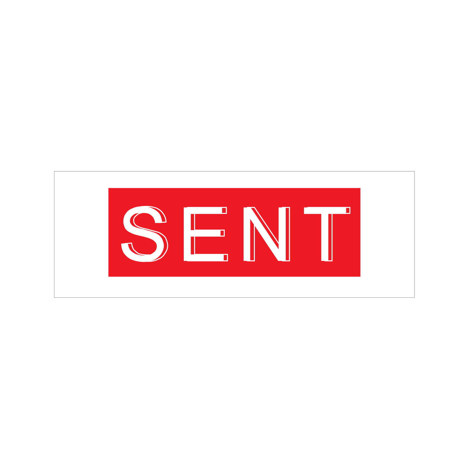 Sent Stock Stamp 4911/159 38x14mm | Rubber Stamps Online Singapore