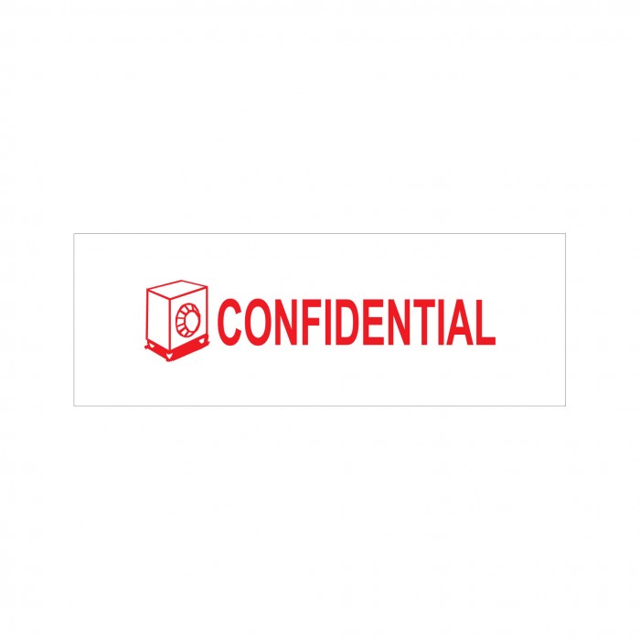 Confidential Stock Stamp 4911/168 38x14mm