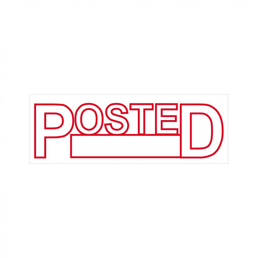 Posted Stock Stamp 4911 17 RubberStamps Online Singapore