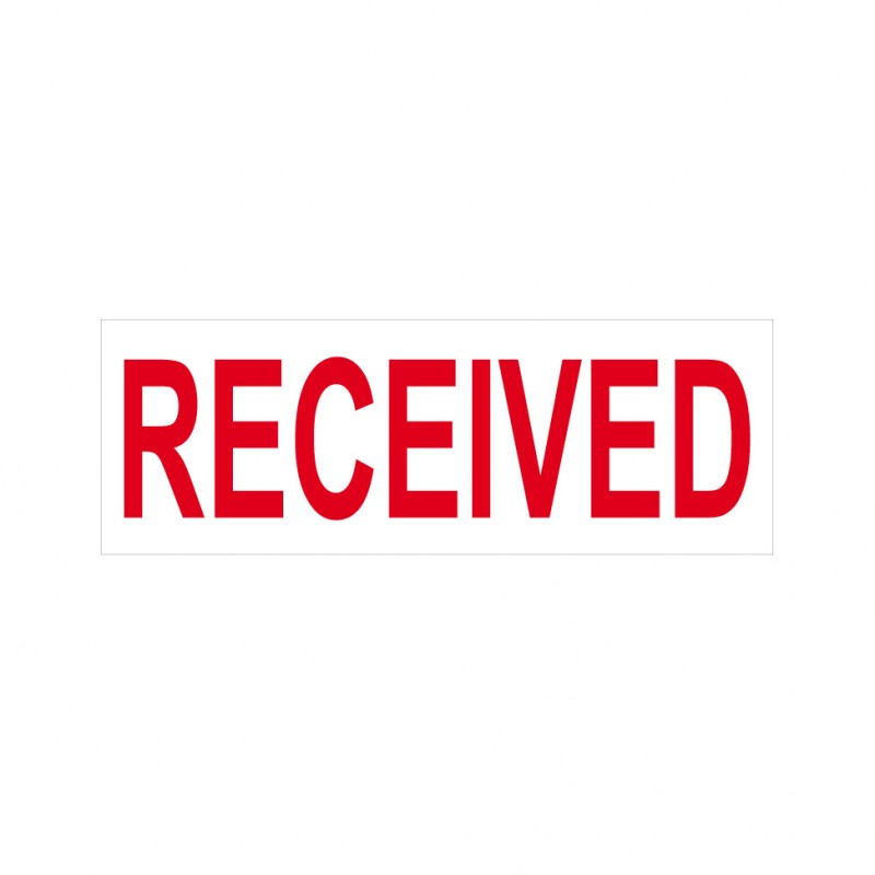Received Stock Stamp 4911/18| RubberStamps Online Singapore