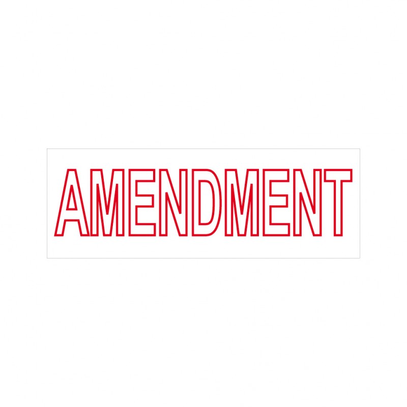 Amendment Stock Stamp 4911/33 Rubber Stamps Online Singapore