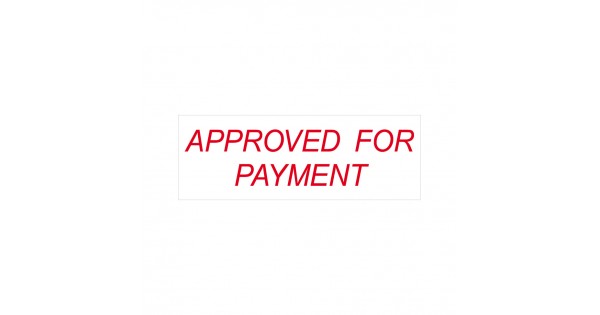 Approved For Payment Stock Stamp 4911/34 | Rubber Stamps Online Singapore