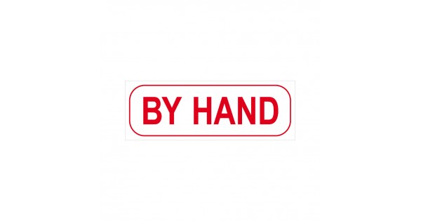 By Hand Stock Stamp 4911/50 | RubberStamps Online Singapore