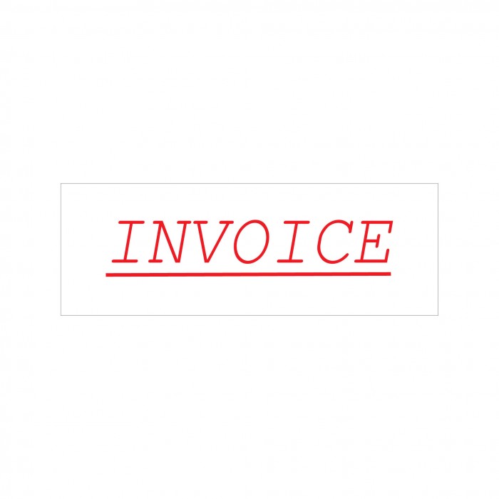 Invoice Stock Stamp 4911/90 38x14mm